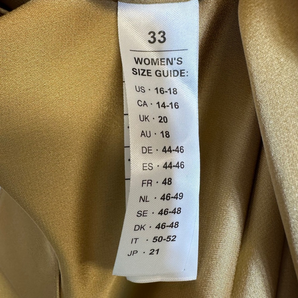 LILYSILK Silk Blend Culottes Sz 33 Gold asymmetrical Hem Wide Leg Palazzo Pants - Picture 7 of 14